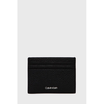Calvin Klein Кожен калъф за карти Calvin Klein мъжки в черно (K50K509613.9BYY)