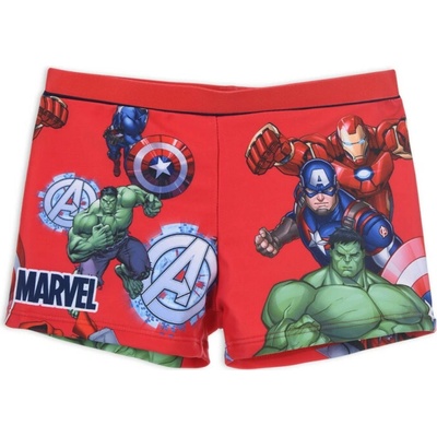 Chlapecké plavky boxerky Avengers MARVEL Červená