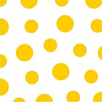 Harmony obrúsky DOTS bodka žlté 30 ks 33x33 cm
