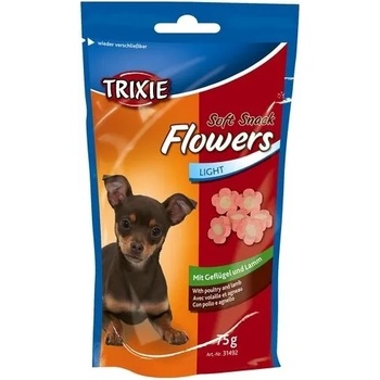 Image 1 of TRIXIE Soft Snack Flowers лакомство с пилешко и агнешко месо 75gr