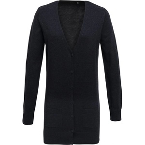 Premier PR 698 / Дамски дълъг кардиган - тъмносив 4XL (3906986602i)
