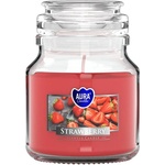 BISPOL Ароматна свещ Bispol Aura - Strawberry, 120 g (snd71-73)