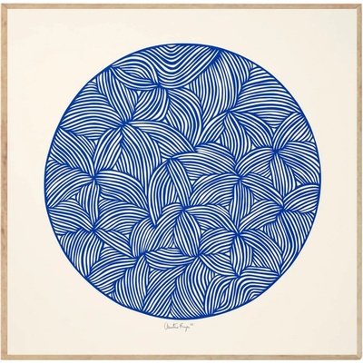 THE POSTER CLUB Autorský plagát Moon No. 02 by Little Detroit 50 x 50 cm