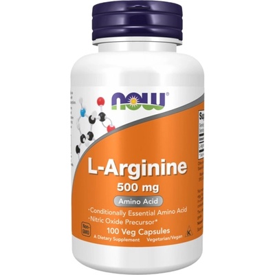 NOW L-Arginine 500 mg [100 капсули]