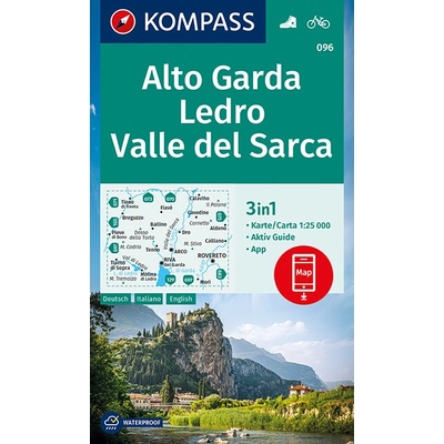KOMPASS Wanderkarte Alto Garda, Ledro, Valle del Sarca 1:25 000
