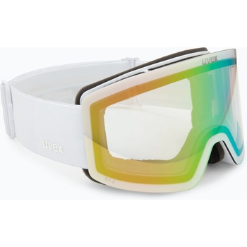 uvex Скиорска маска UVEX Provoqe V white matt/vario green mirror