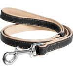 COLLAR Кожен повод Collar Soft - 122см, 13мм - черно - бежово