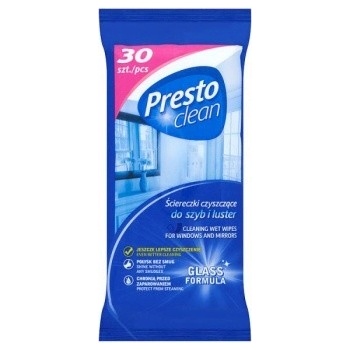 Presto čistiace obrúsky na sklá a zrkadlá 30 ks