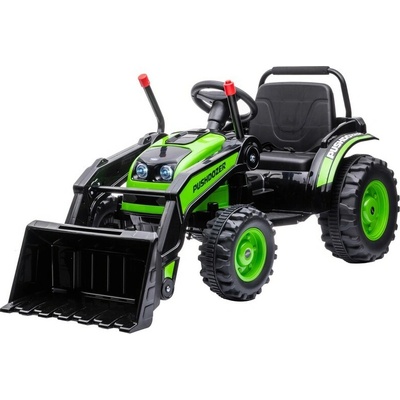 Mamido detský elektrický traktor s lopatou zelená