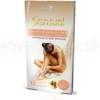 Joanna Sensual Comfort voskové depilačné náplaste na telo s Aloe Vera 12 ks