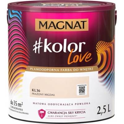 MAGNAT latexová Barva na zeď 2,5 l Pražená mandle matná