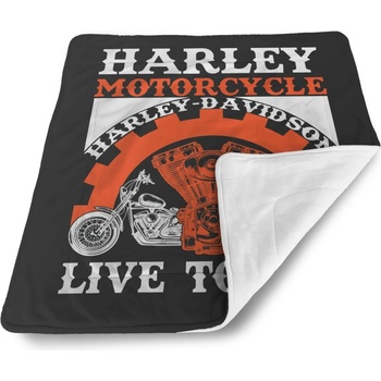 Sablio Detská deka pre bábätko Harley Davidson Live to ride