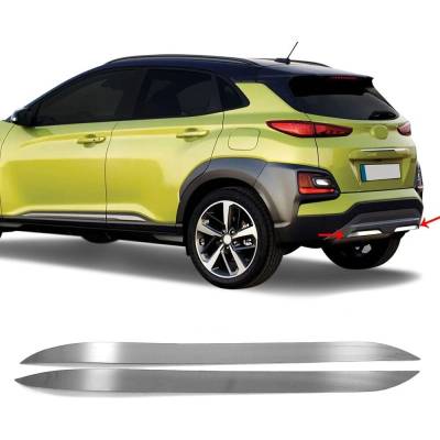 Nerez kryty výfukových difúzorov Hyundai Kona 2 ks