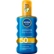 Nivea Sun Protect & Dry Touch neviditeľný spray na opaľovanie SPF50 200 ml