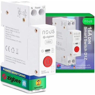 NOUS D1Z, ZigBee DIN SMART Switch, prepínač D1Z
