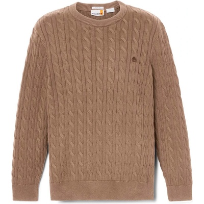 Timberland Мъжки пуловер Timberland Williams River Cable Crewneck Sweater Jumper - Chocolate Chip - размер XL (017-4093-0214)