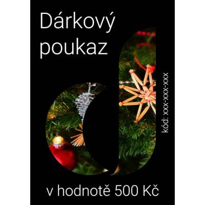 DecorOnline.cz Dárkový poukaz v hodnotě 500 Kč