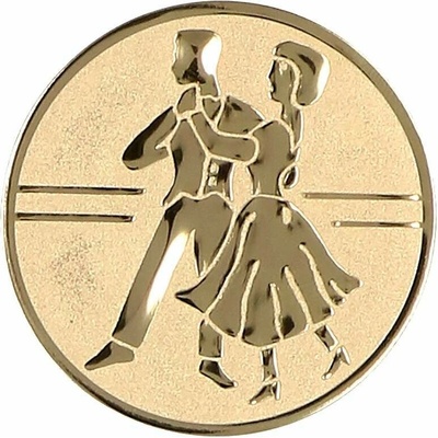 Tanec Emblém Nálepka na trofej Ø 50 mm zlatá
