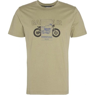 Barbour International Calder Graphic T-Shirt Bleached Olive