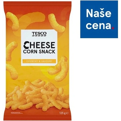 Tesco Kukuřičné křupky se sýrovou příchutí 125 g