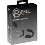Rebellion Rebel RC Prostate Plug & Dual Support Ring Set, Silicone, Black