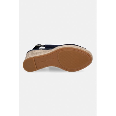 Tommy Hilfiger сандали със скосена пларформа FLAG HIGH WEDGE ESPAD SLINGBACK (FW0FW09343)