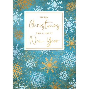 Artige Поздравителна картичка Artige - Коледна със снежинки (FST048)