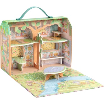 DJECO Детска игра Djeco Tinyly Collection - Къщичката на Силвия и Фокс в гората (DJ06966)