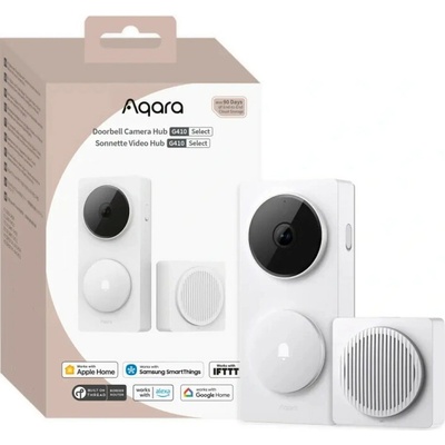 AQARA Doorbell Camera Hub G410 Select - videozvonček s rozbočovačom, biely (CH-C09DW)