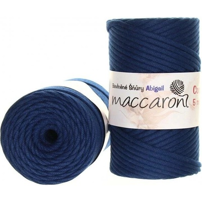 Maccaroni Abigail 5 mm Tmavě modrá