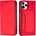 HQWear Калъф с отделение за карти Magnet Card Case за iPhone 12 Pro Max, червен (9145576250853)