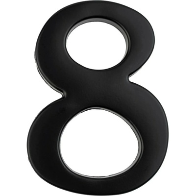 COBRA Domové číslo 8 nerez, čierna, 10 cm