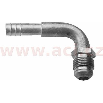ACI Fitinka hliníková namačkávací konus samec 90° pro hadice G12 (16 mm) závit UNS 1"1/16