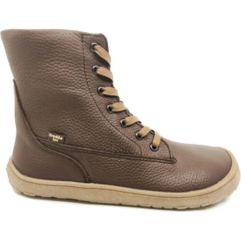 Froddo dětské zimní barefoot boty Tex Laces G3160236-1 hnědá