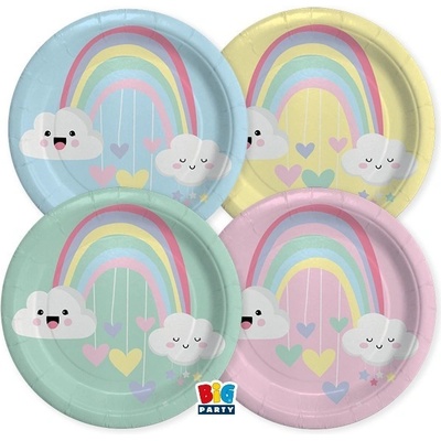 Big Party Парти Чинии Облачета, 24см