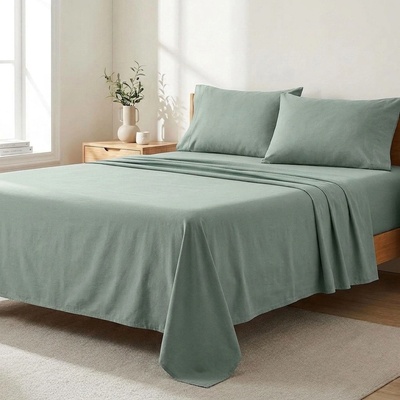 Bellatex Plátěné prostěradlo plachta khaki 150x230