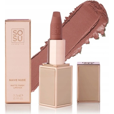 SOSU Cosmetics Matte Lipsticks matný rúž Naive Nude 3,2 g