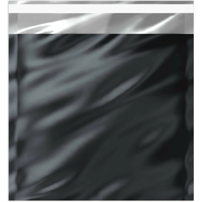 Lesklé metalické fóliové obálky - 229 x 162 mm (C5) - Černá
