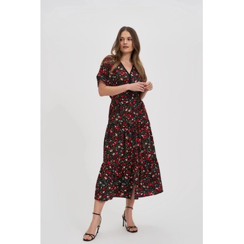 Moodo Дамски рокли Moodo червено-черни Moodo | Cheren | ЖЕНИ | XS