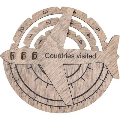 Enjoy the Wood Travel Tracker 3D Wooden World Map Terra