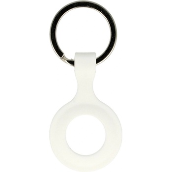 Силиконов ключодържател за Apple AirTag - Tel Silicone Keyring (бял)