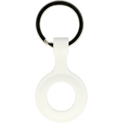 Силиконов ключодържател за Apple AirTag - Tel Silicone Keyring (бял)