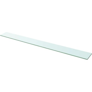 vidaXL Плоча за рафт, прозрачно стъкло, 110 x 12 см (243847)