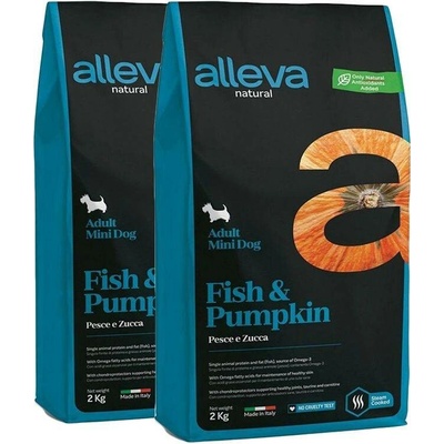 Alleva Natural Adult Mini Fish and Pumpkin 2 x 12 kg