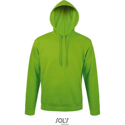 Sol's Snake Unisex mikina s kapuc. zelená lime