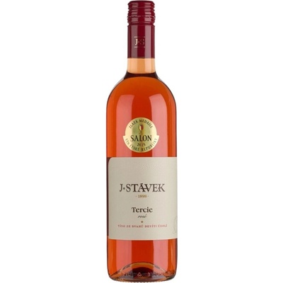 J. Stávek Rosé Tercie kabinetní Suché růžové 2023 12,5% 0,75 l (holá láhev)