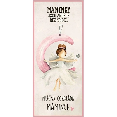 Bohemia Gifts Darčeková mliečna čokoláda - Maminky sú anjeli bez krídiel 100 g