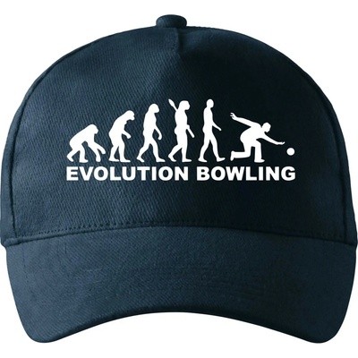 Bowling evolúcia so zahnutým šiltom a mosaznou sponou Tmavomodrá veľmi tmavá skoro čierna