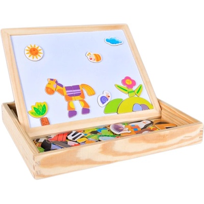 EmonaMall Дървена дъска (кутия с магнитен пъзел) EmonaMall - Код W4302 (W4302-201023026-2002010230260)