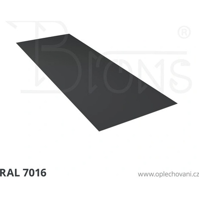 Brons Rovinný plech 700 x 2000 mm tmavě šedá